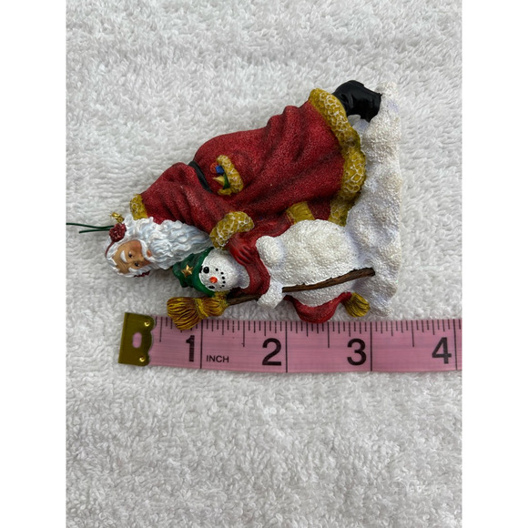 Pipka 2000 Stories Of Christmas Ornament #11430 Santa & His Snow Friend 3" - Picture 4 of 9